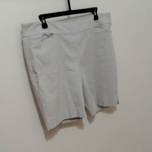 Hilary Radley Gray Bermuda Shorts Lightweight Casual Wear